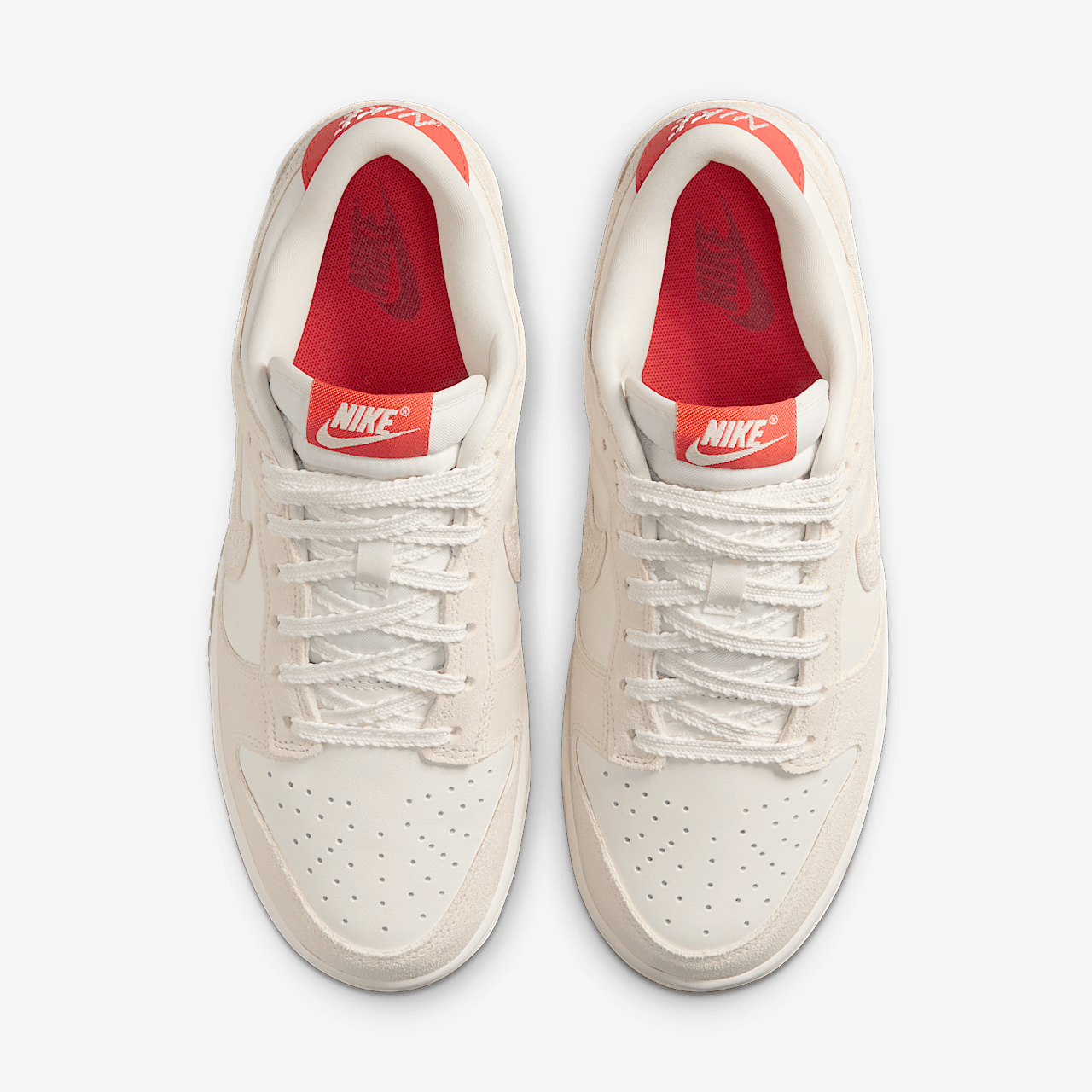 Nike Dunk Low sneaker Sail/Picante Red/Flax/Pale Ivory