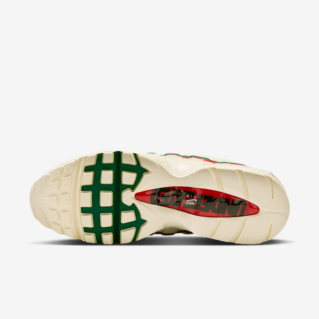 Nike Air Max 95 sneaker Sail/Gorge Green/Sport Red/Metallic Silver