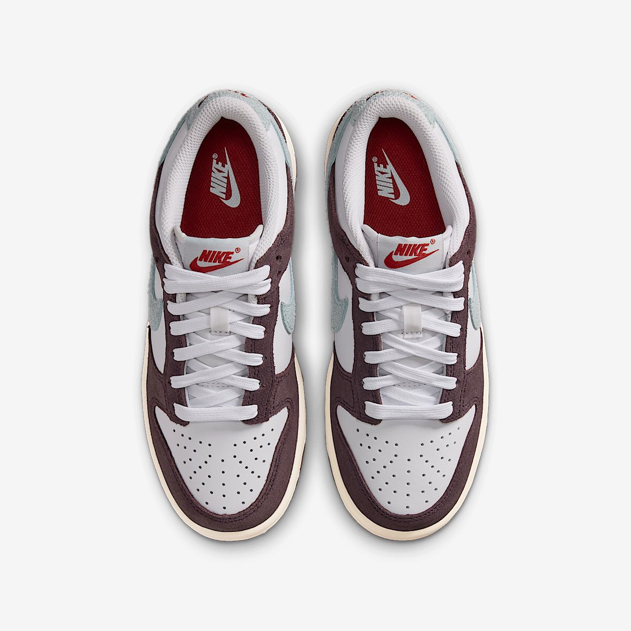Nike Dunk Low sneaker Wit/Burgundy Ash/Team Crimson/Glacier Blue