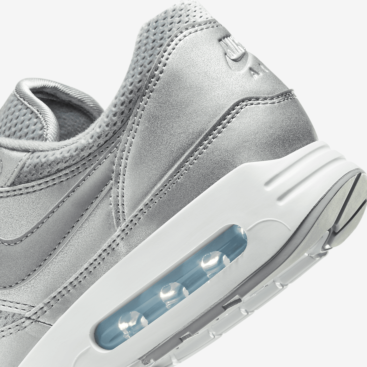 Nike Air Max 1 sneaker Cool Grey/Light Smoke Grey/Wit/Metallic Silver