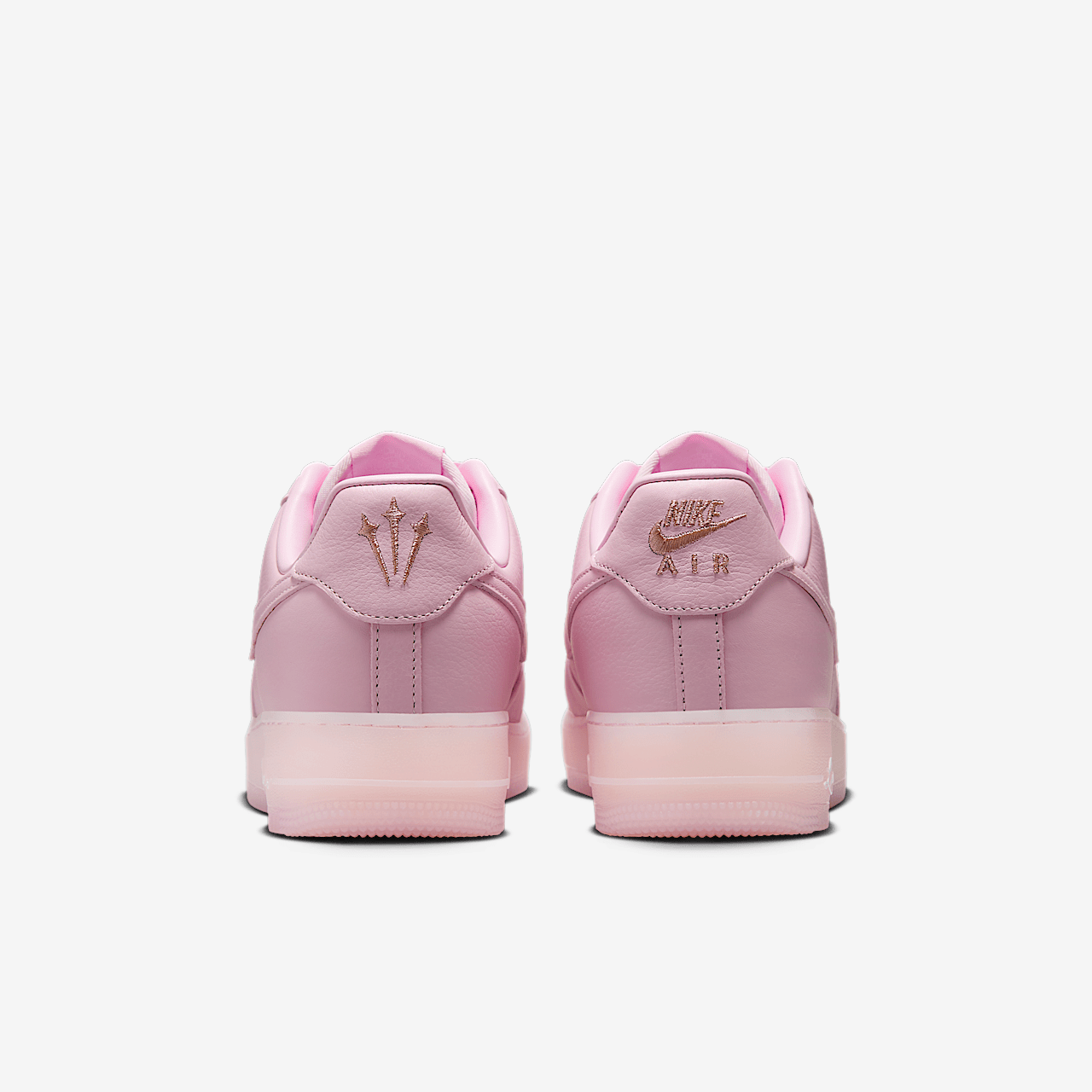 Nike Air Force 1 sneaker Pink Foam/Metallic Silver/Cobalt Tint