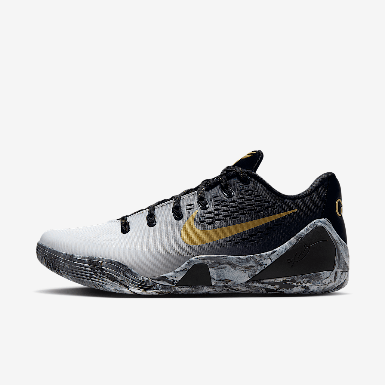 Nike Kobe sneaker Zwart/Wit/Metallic Gold