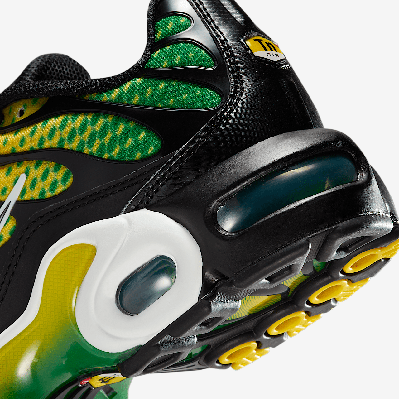 Nike Air Max Plus sneaker Varsity Maize/Pine Green/Wit/Zwart