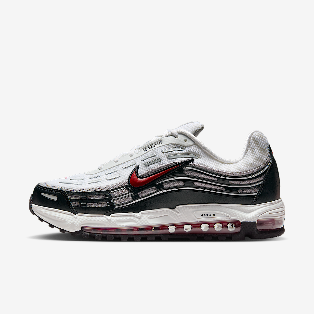 Nike Air Max sneaker Wit/Zwart/Medium Grey/Varsity Red