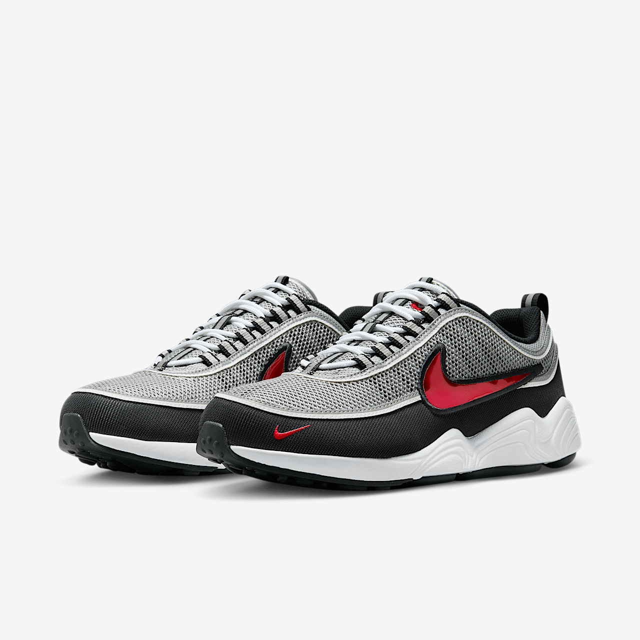 Nike  sneaker Metallic Silver/Zwart/Wit/Sport Red