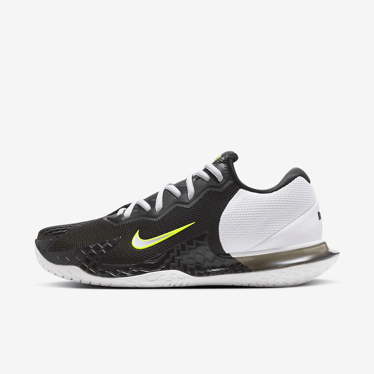 Nike  sneaker Zwart/Wit/Volt/Metallic Silver