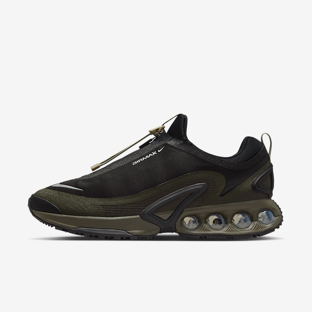 Nike Air Max DN sneaker Zwart/Cargo Khaki/Stone/Metallic Silver