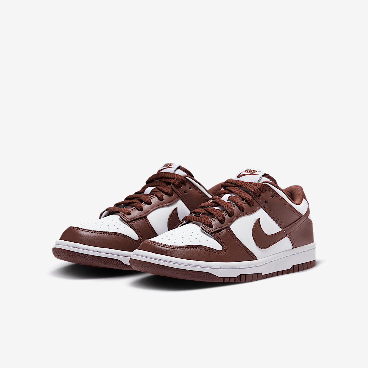 Nike Dunk Low sneaker Wit/Gym Red/Redwood