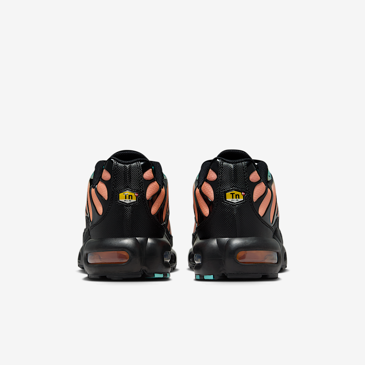 Nike Air Max Plus sneaker Zwart/Aurora Green/Orange Pulse/Zwart