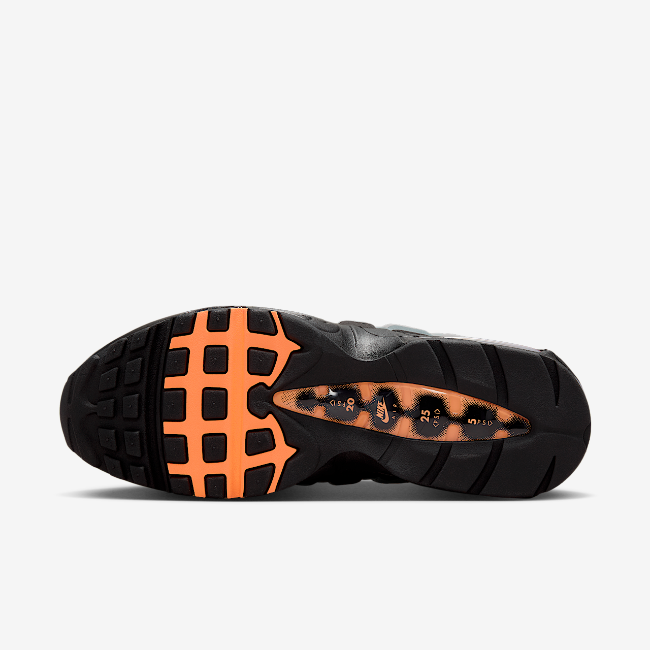 Nike Air Max 95 sneaker Zwart/Cool Grey/Wit/Bright Mandarin