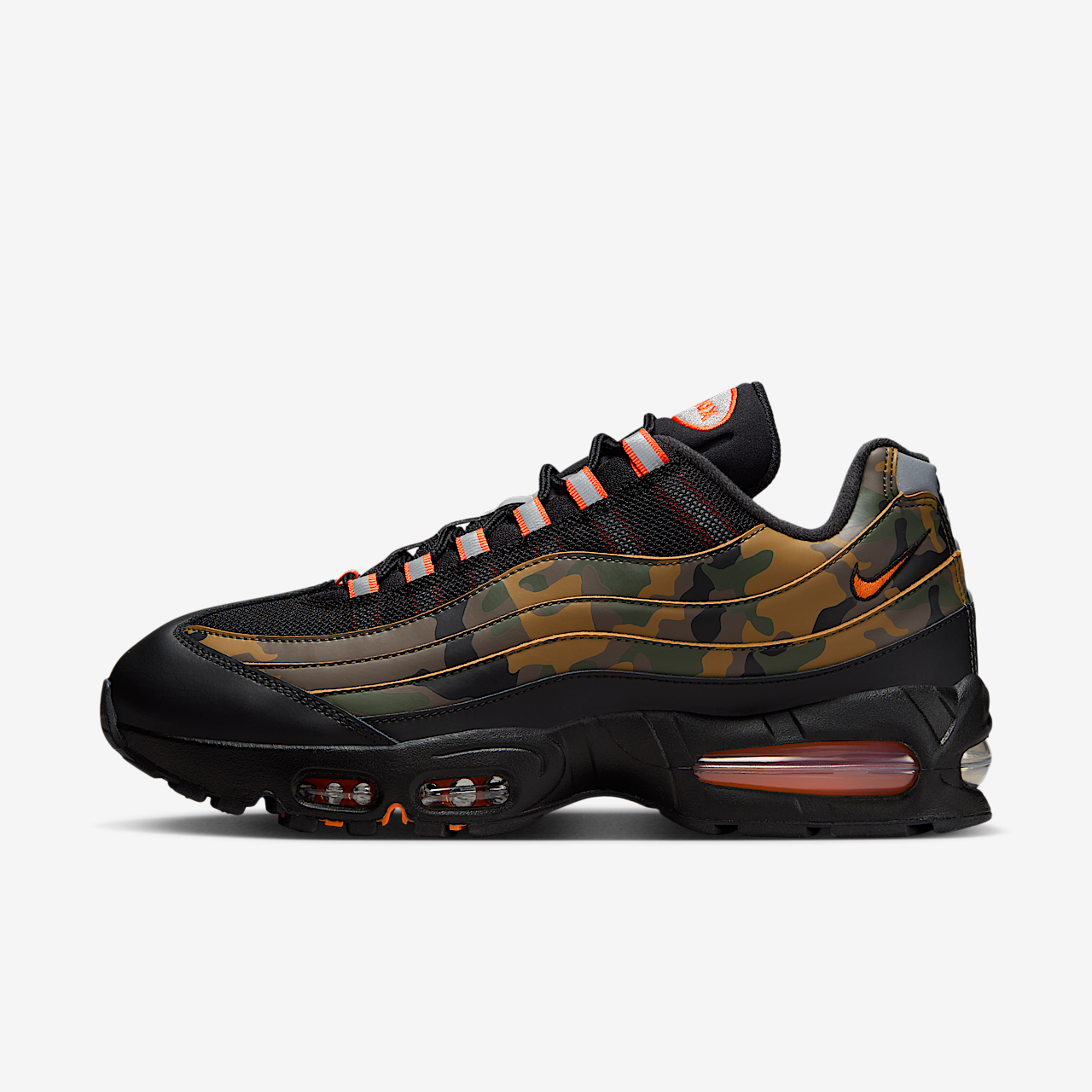 Nike Air Max sneaker Zwart/Metallic Silver/Golden Beige/Safety Orange