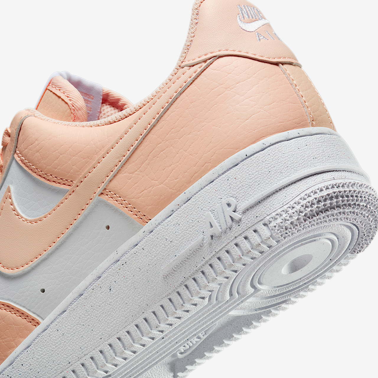 Nike Air Force 1 sneaker Wit/Wit/Washed Coral