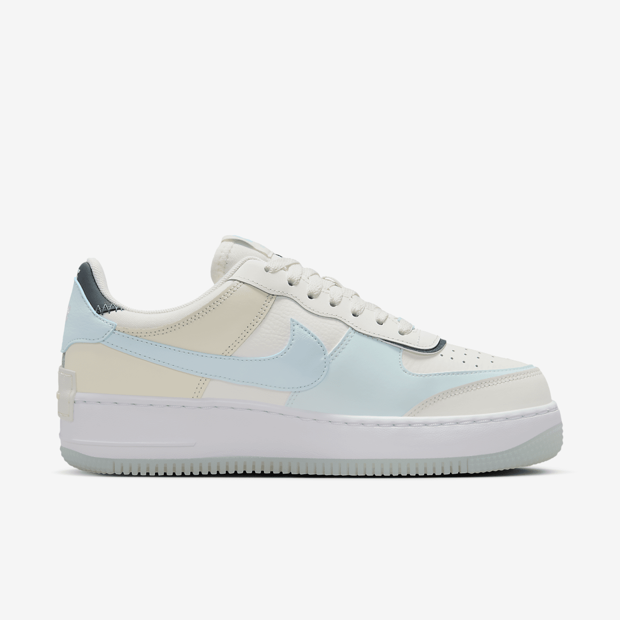 Nike Air Force 1 sneaker Sail/Glacier Blue/Coconut Milk/Armory Navy