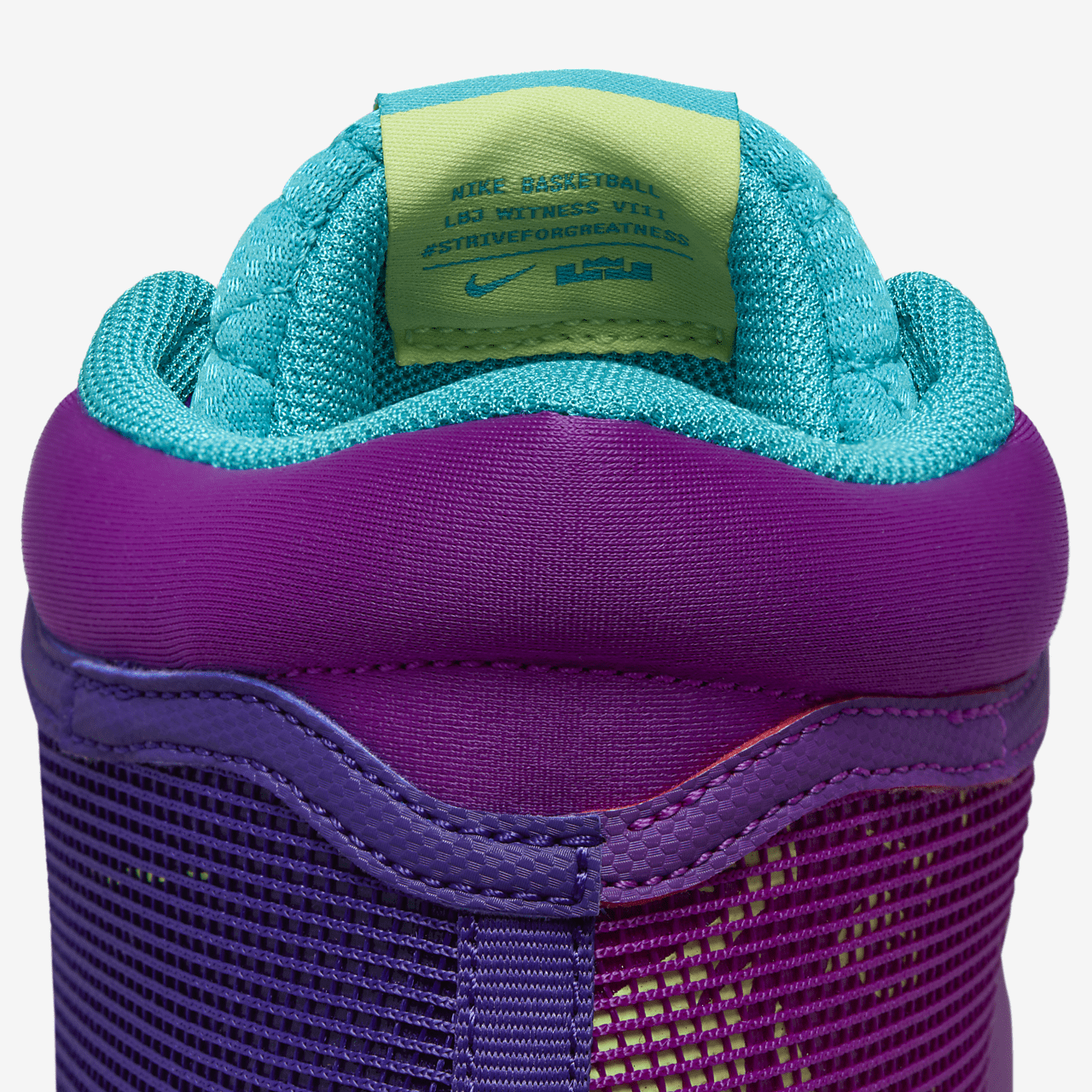 Nike LeBron sneaker Field Purple/Dusty Cactus/Light Lemon Twist/Wit