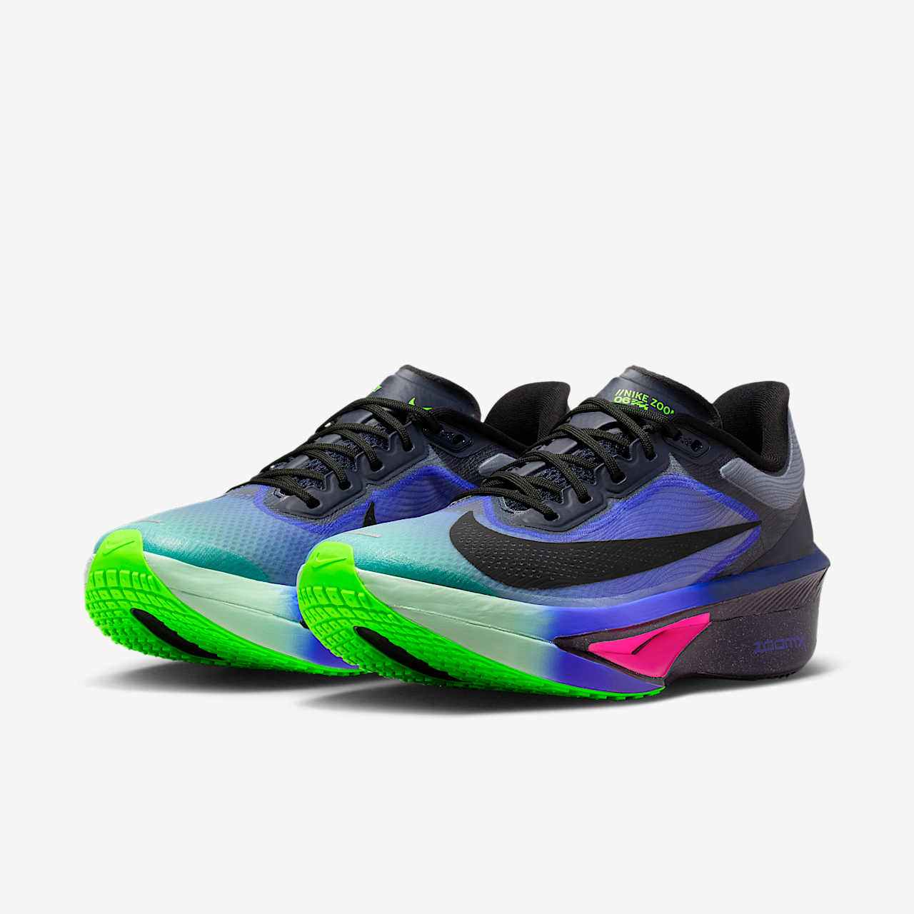 Nike  sneaker Dark Obsidian/Racer Blue/Emerald Rise/Zwart