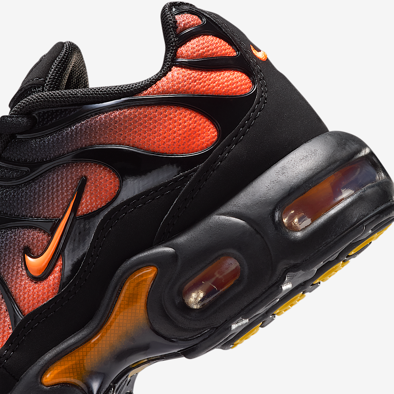 Nike Air Max Plus sneaker Zwart/Zwart/Total Orange