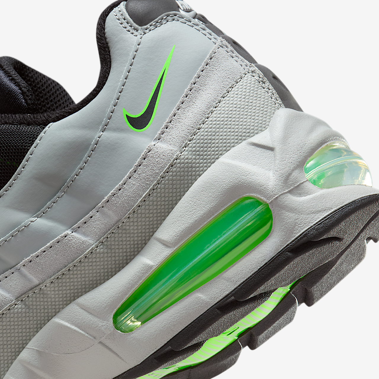 Nike Air Max sneaker Light Smoke Grey/Green Strike/Wit/Zwart