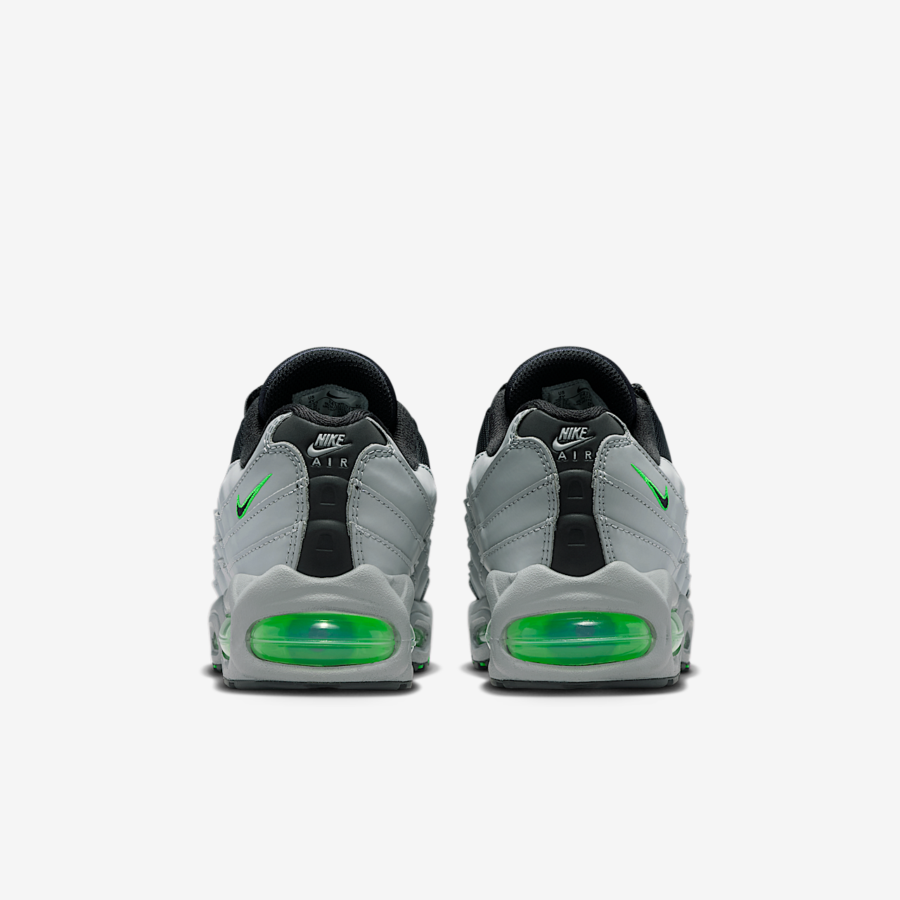 Nike Air Max 95 sneaker Light Smoke Grey/Green Strike/Wit/Zwart