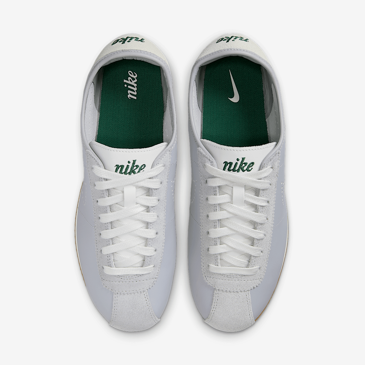 Nike Cortez sneaker Wolf Grey/Summit White/Gum Medium Brown/Sport Green