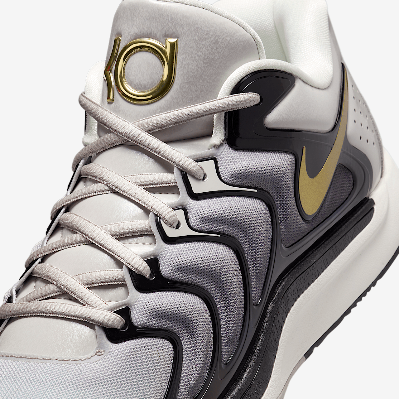 Nike  sneaker Light Iron Ore/Zwart/Sail/Metallic Gold