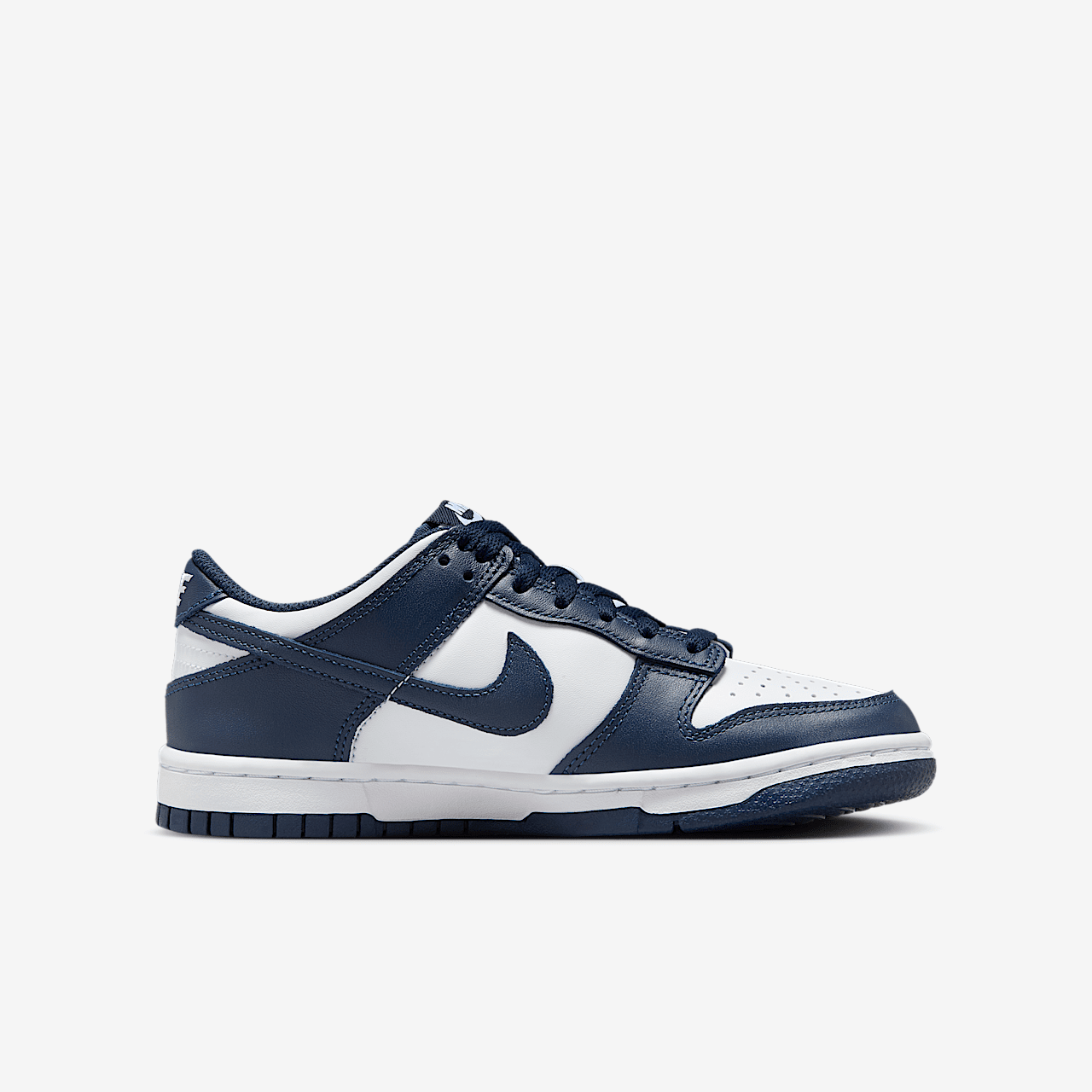 Nike Dunk Low sneaker Wit/Wit/Midnight Navy