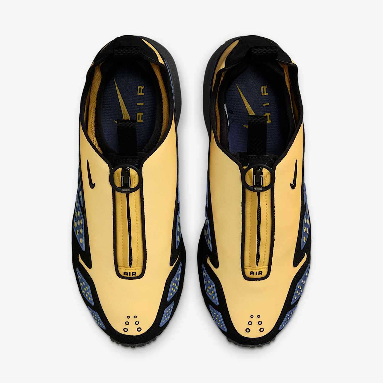 Nike Air Max SNDR sneaker Saturn Gold/Diffused Blue/Zwart/Off Noir