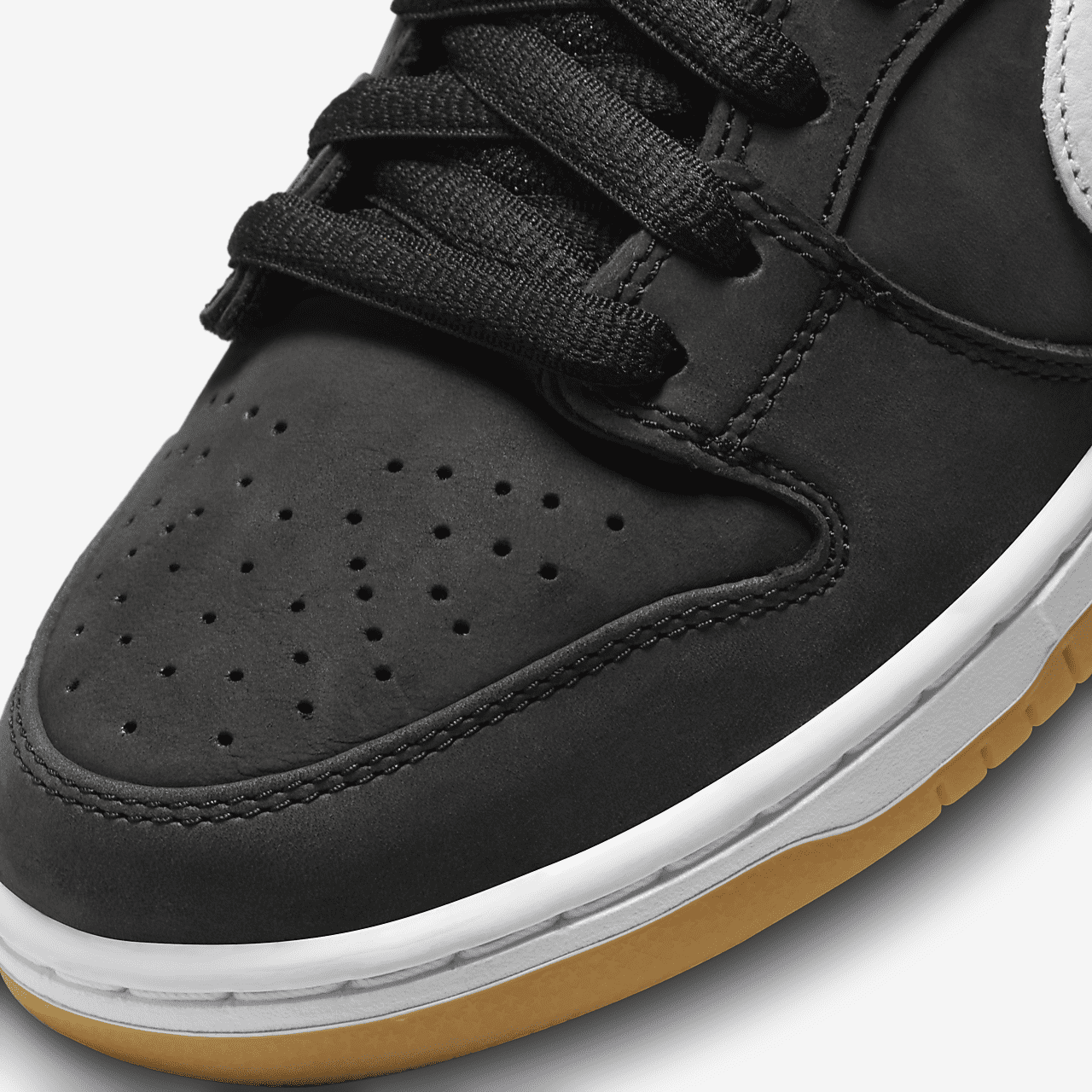 Nike Dunk Low sneaker Zwart/Zwart/Gum Light Brown/Wit