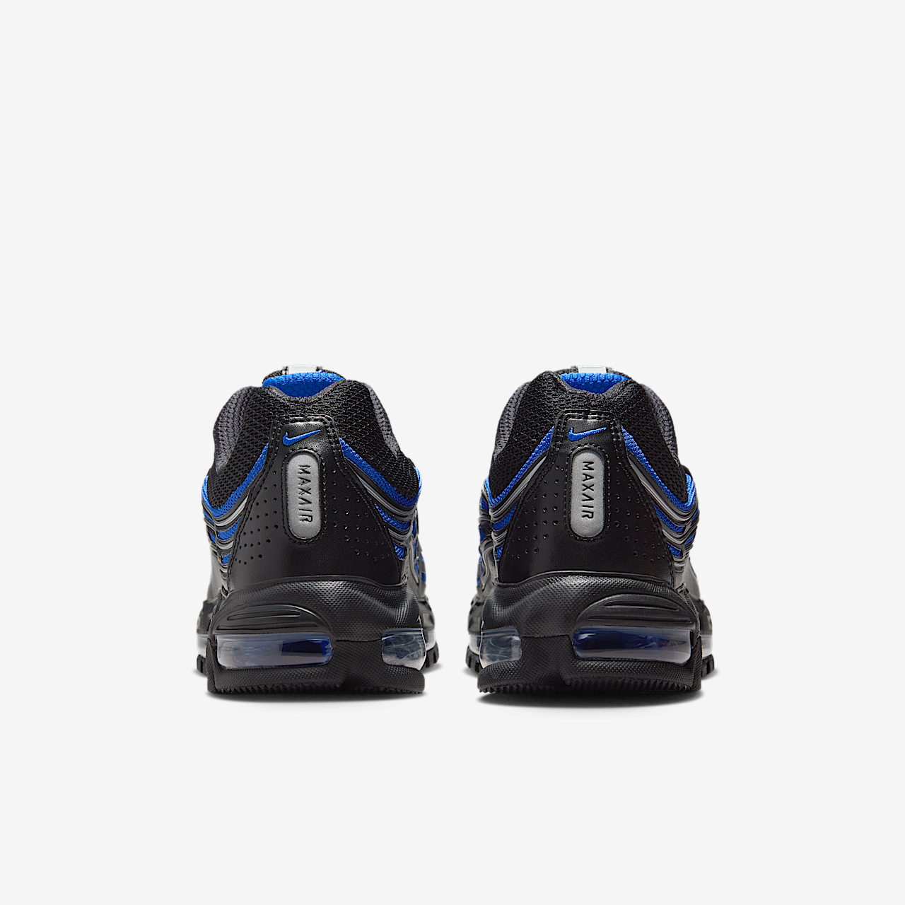  Air Max sneaker Zwart/Zwart/Metallic Silver/Hyper Royal