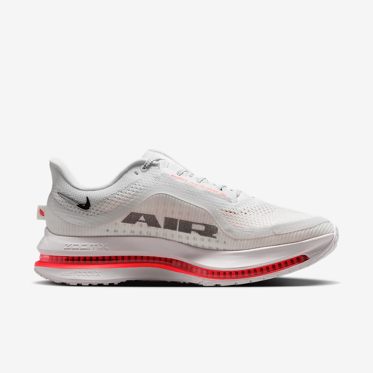 Nike Pegasus sneaker Summit White/Bright Crimson/Phantom/Zwart