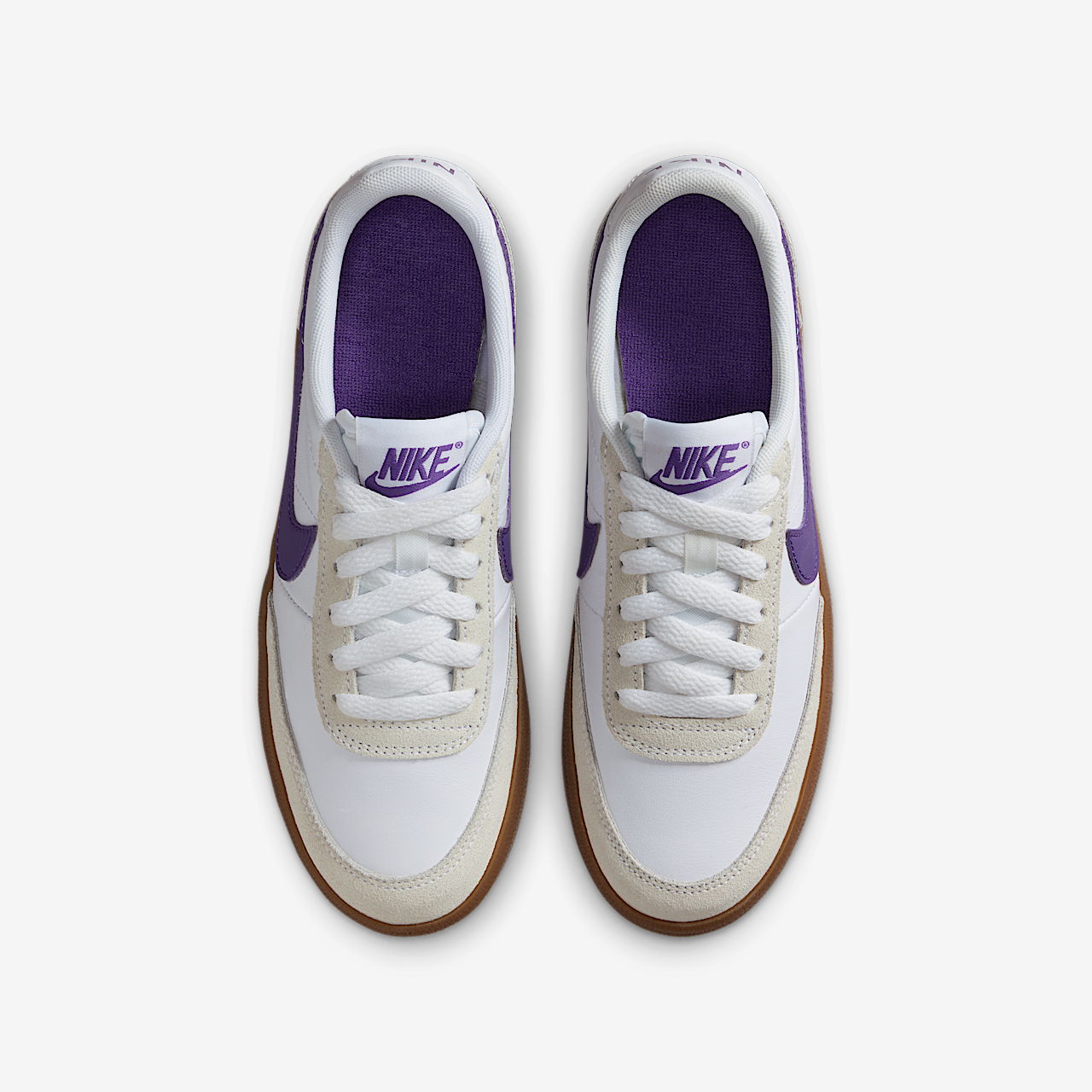 Nike  sneaker Wit/Gum Medium Brown/Wild Grape