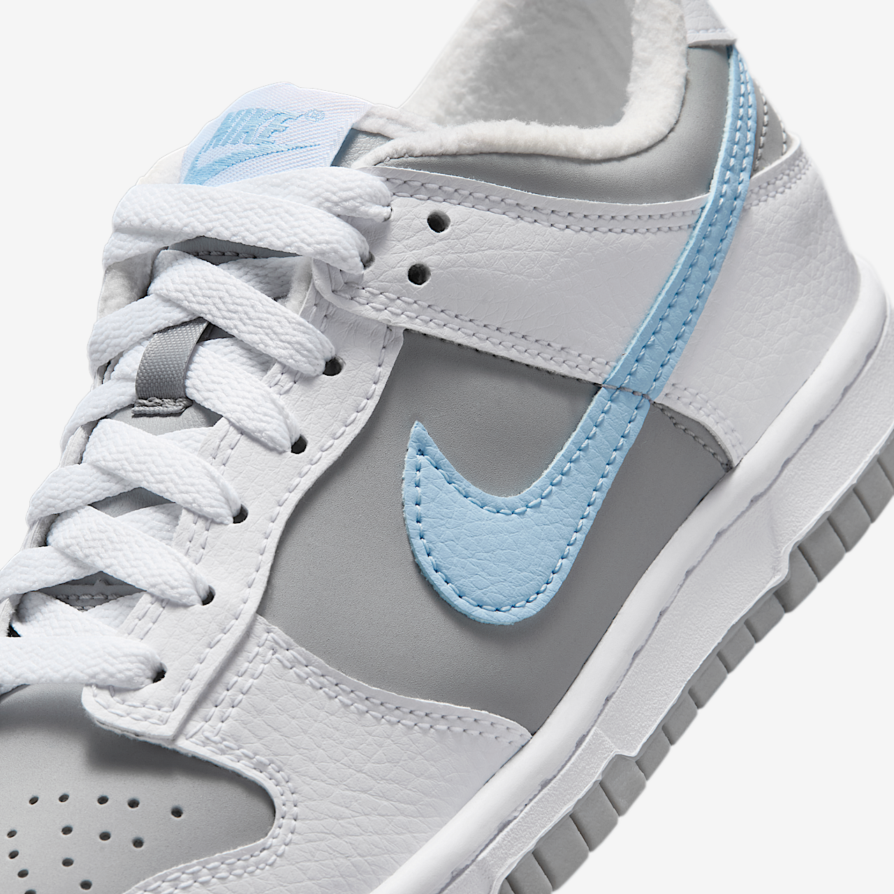Nike Dunk Low sneaker Wit/Light Smoke Grey/Celestine Blue