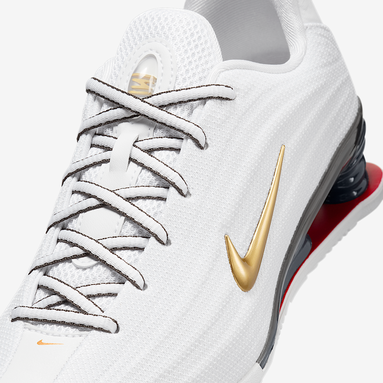 Nike Nike Shox sneaker Wit/Varsity Red/Dark Charcoal/Metallic Gold