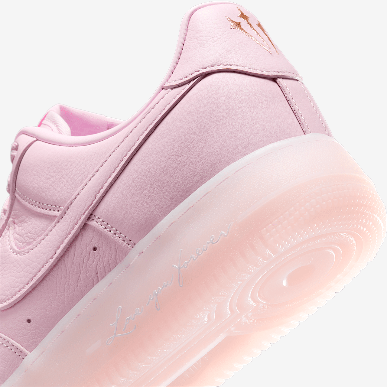 Nike Air Force 1 sneaker Pink Foam/Metallic Silver/Cobalt Tint