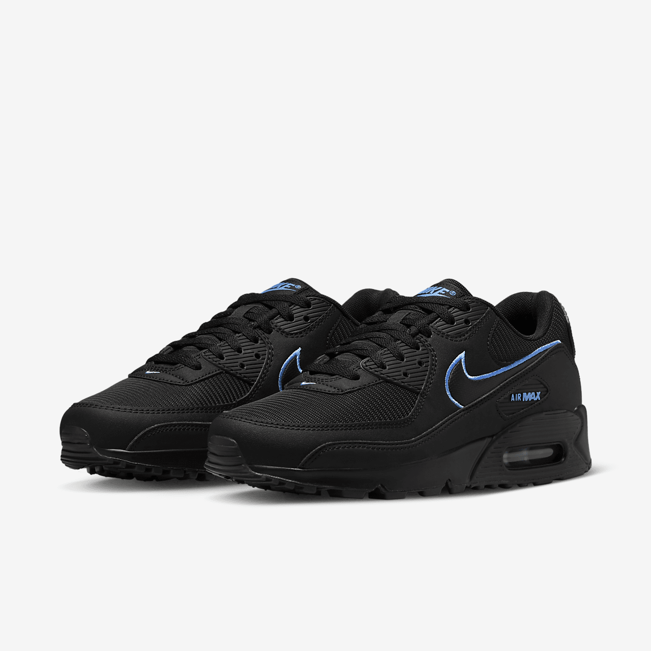 Nike Air max 90 sneaker Zwart/University Blue