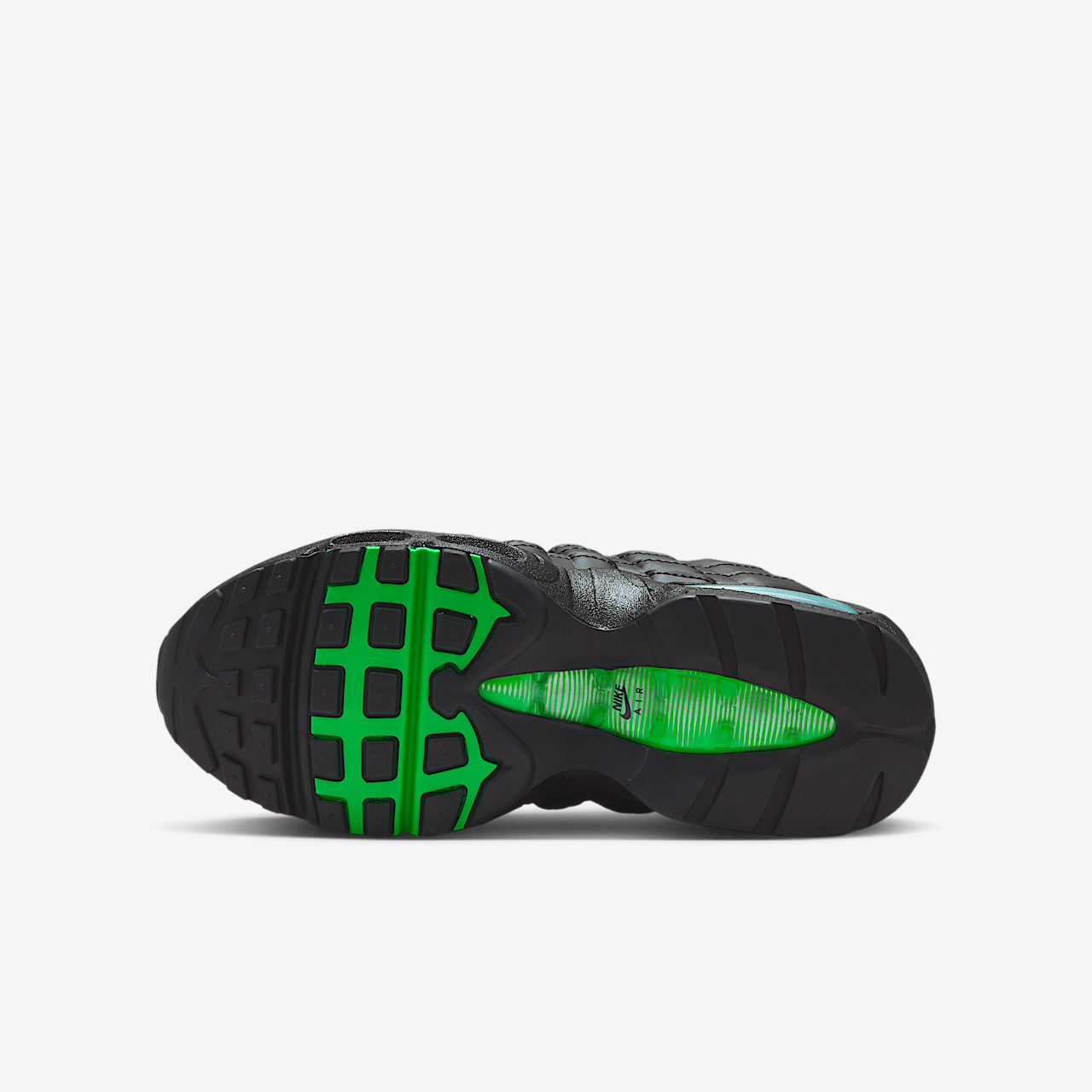 Nike Air Max 95 sneaker Zwart/Zwart/Pearl Grey/Green Shock
