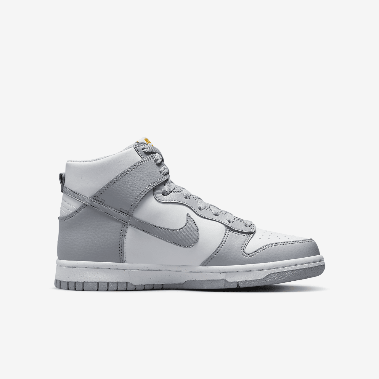 Nike Dunk High sneaker Wolf Grey/Wit/University Gold/Wolf Grey