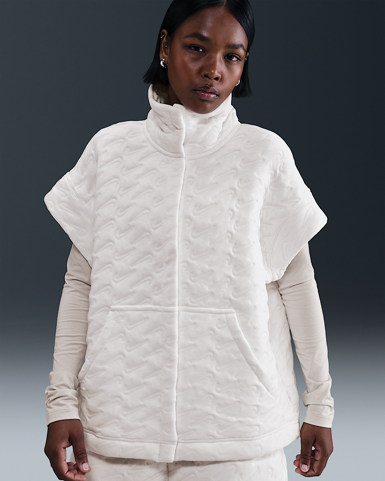 Женская безрукавка Nike Sportswear Phoenix Fleece Oversized Jacquard Vest