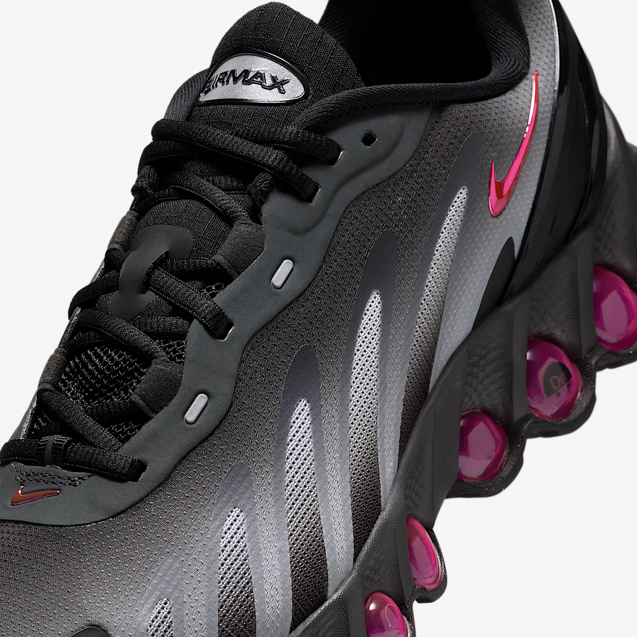 Nike Air Max DN sneaker Dark Smoke Grey/Zwart/Pure Platinum/Pink Blast