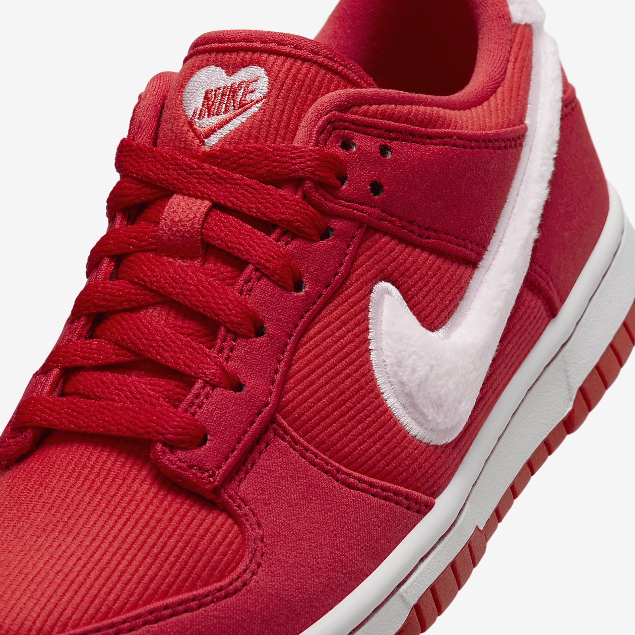 Nike Dunk Low sneaker Fire Red/Light Crimson/Wit/Pink Foam