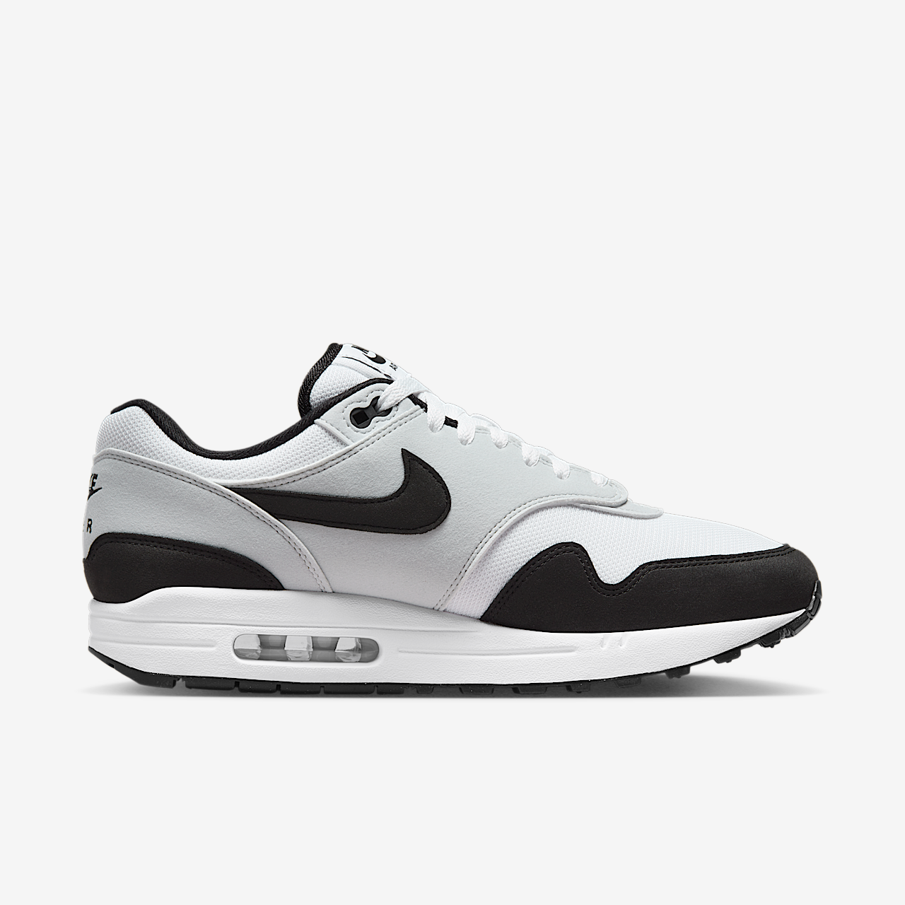 Nike Air Max 1 sneaker Wit/Pure Platinum/Zwart