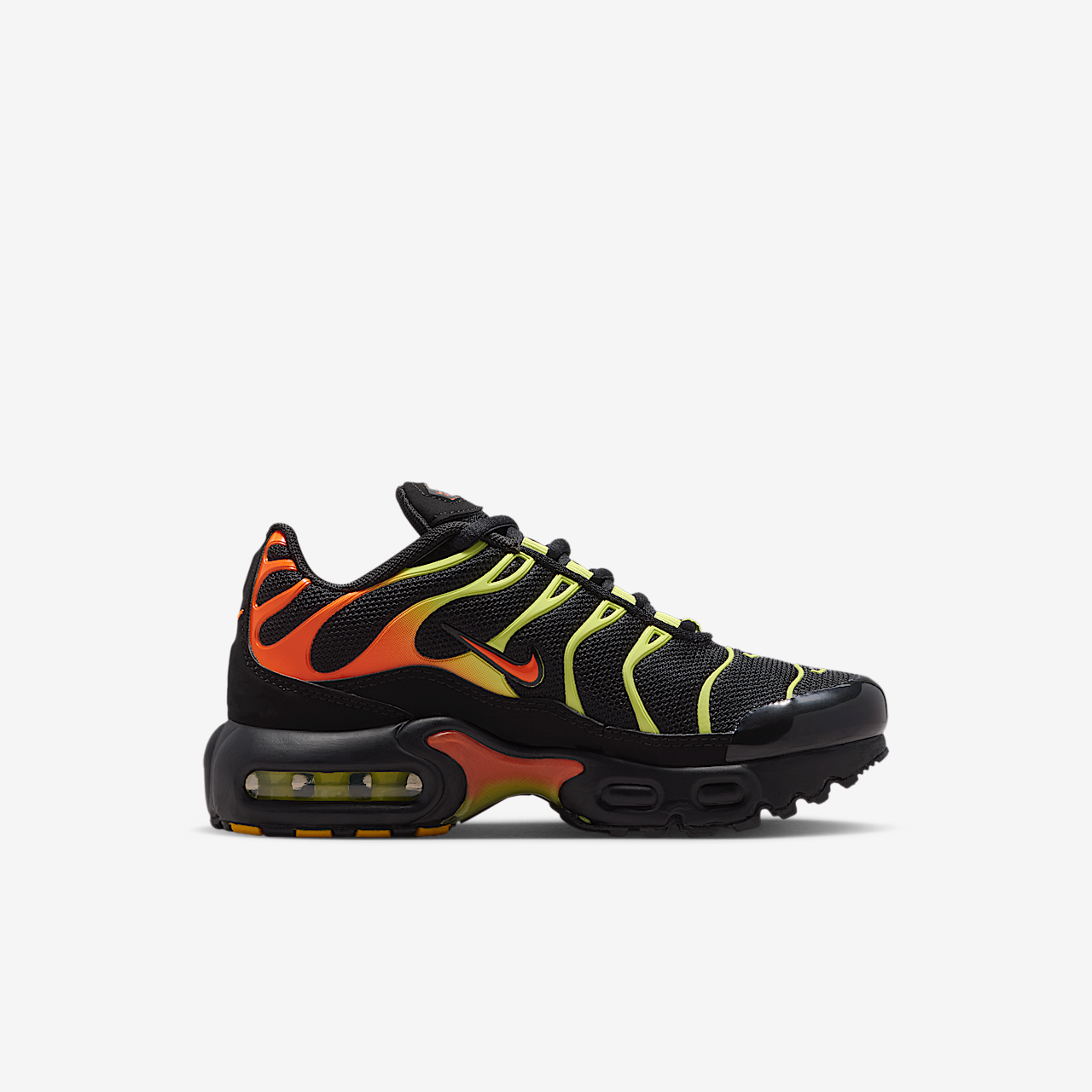 Nike Air Max Plus sneaker Zwart/Limelight/Hyper Crimson