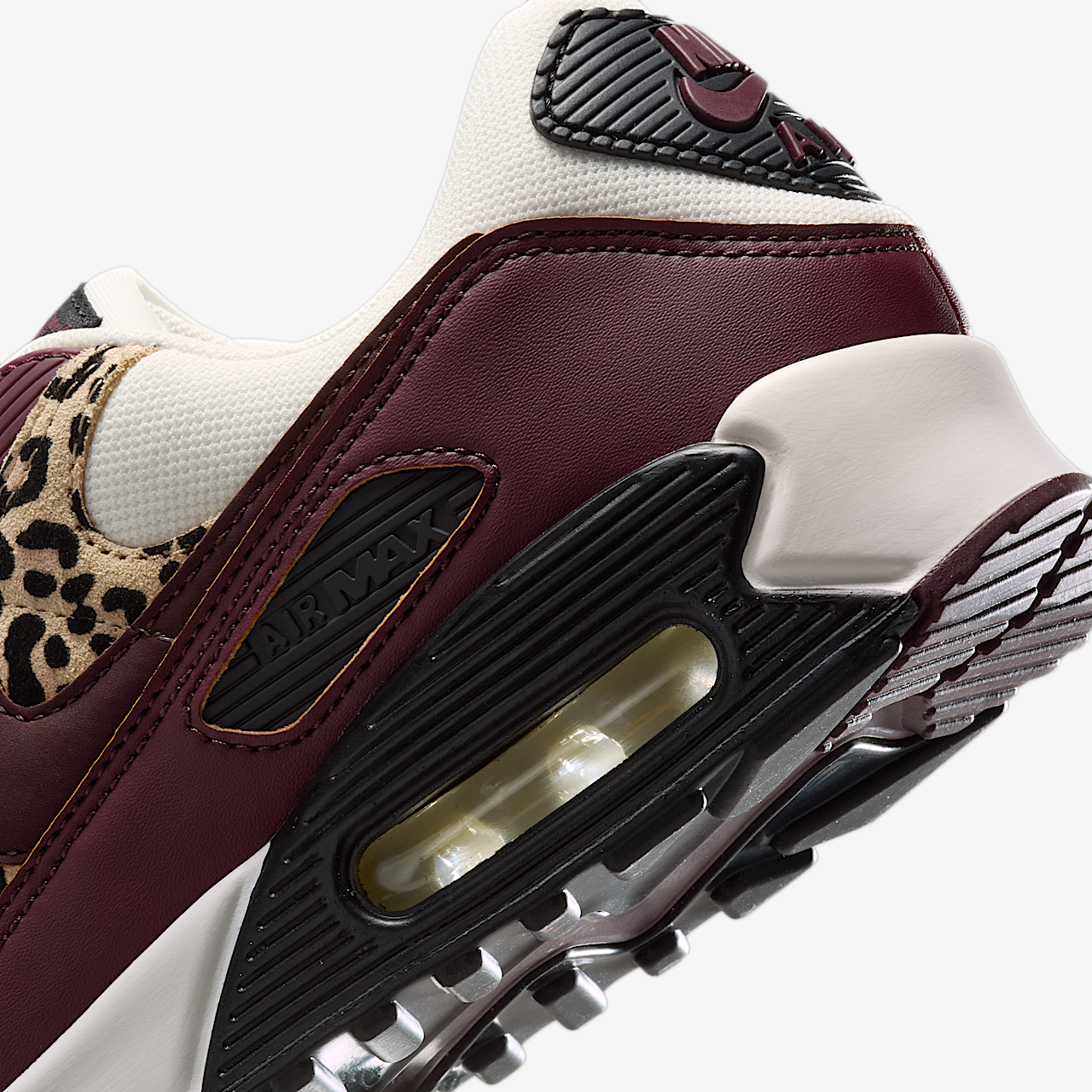 Nike Air Max sneaker Sail/Zwart/Burgundy Crush