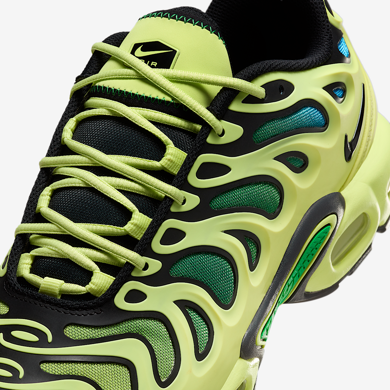 Nike Air Max Plus Drift sneaker Light Lemon Twist/Stadium Green/Photo Blue/Zwart