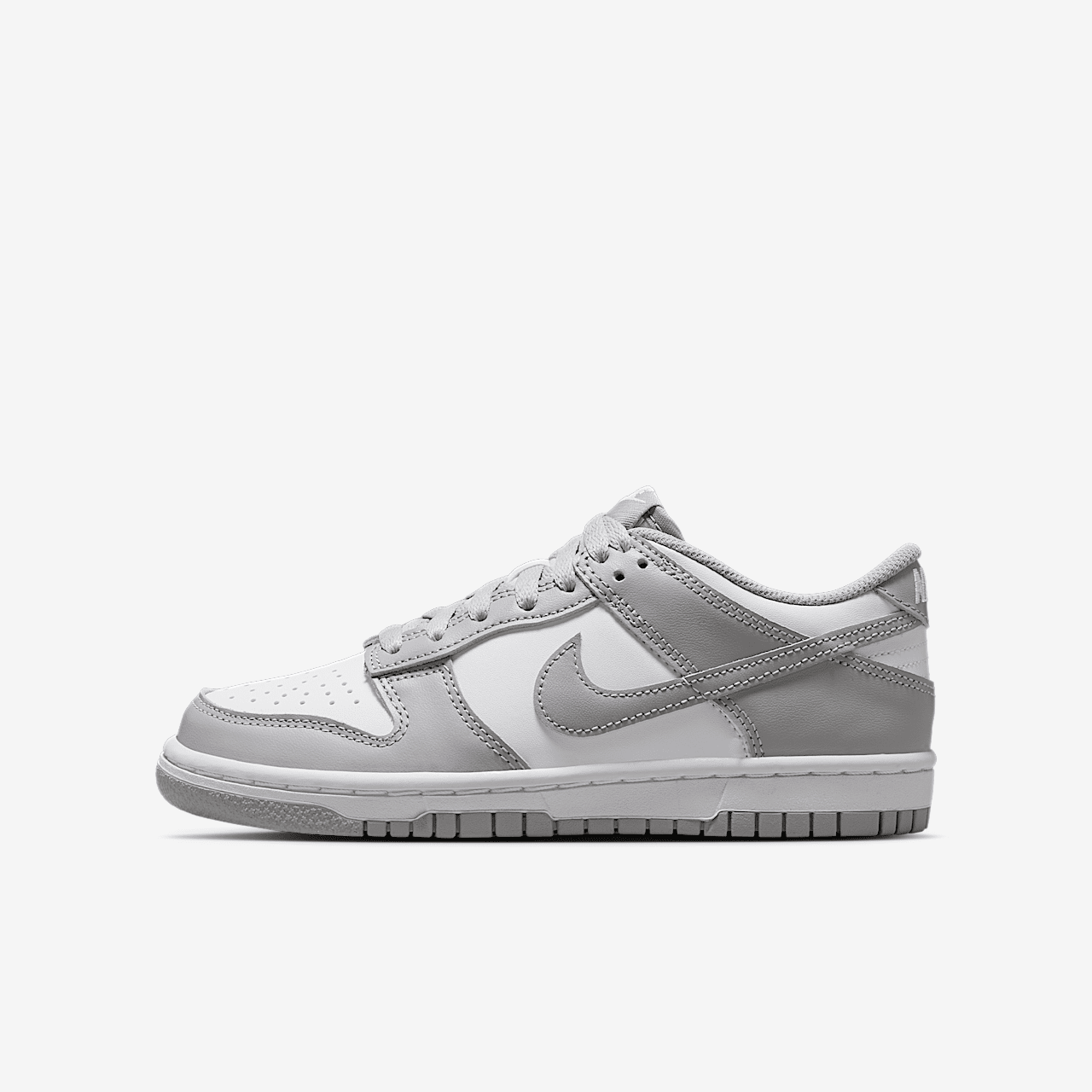 Nike Dunk Low sneaker Wit/Wit/Light Smoke Grey