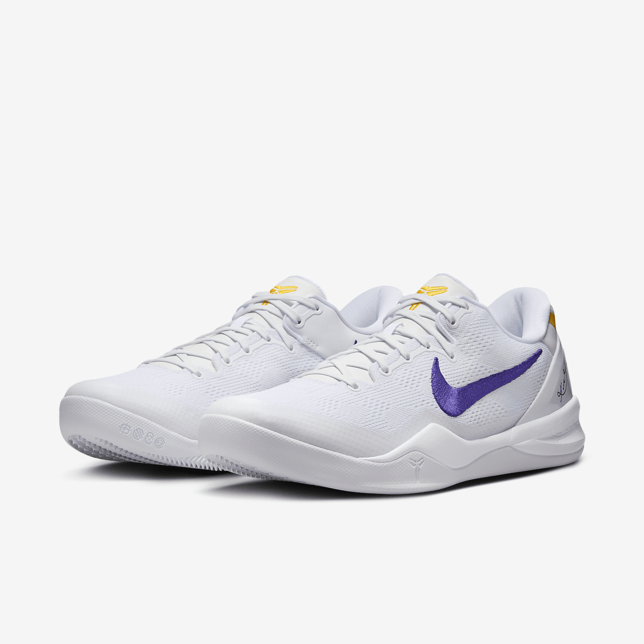 Nike Kobe sneaker Wit/University Gold/Court Purple