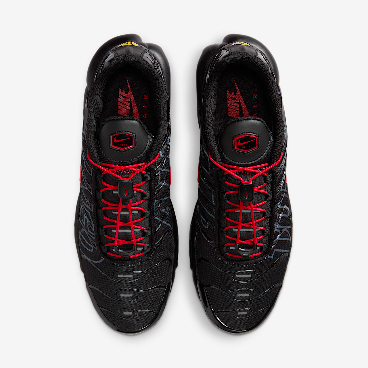 Nike Air Max Plus sneaker Zwart/Wolf Grey/Metallic Silver/University Red