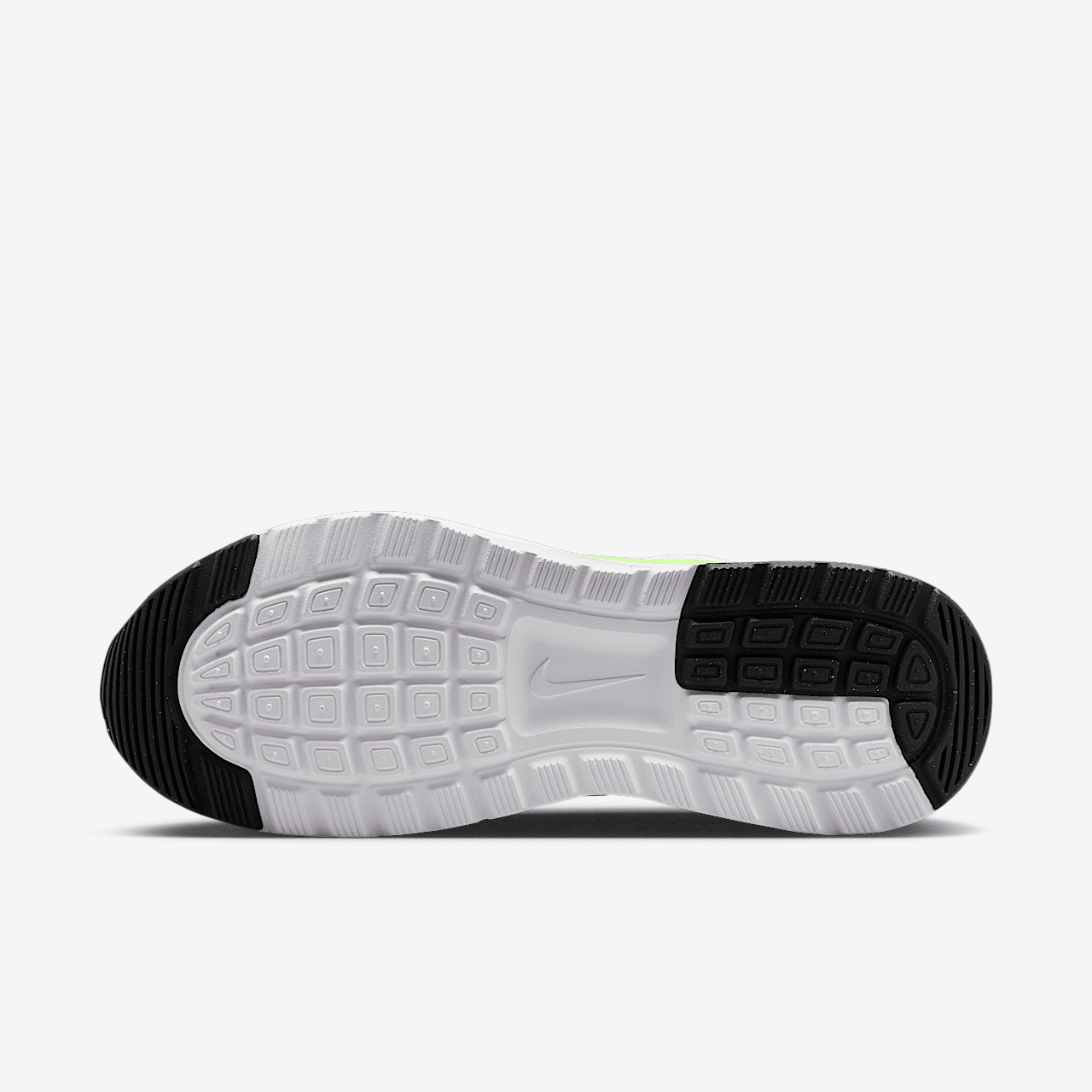 Nike Air Max Nuaxis sneaker Wit/Metallic Silver/Zwart/Volt