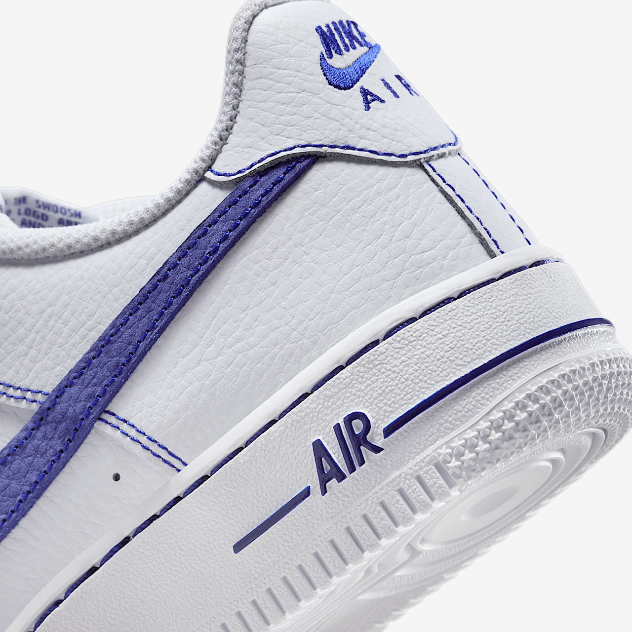 Nike Air Force 1 sneaker Wit/Deep Royal Blue