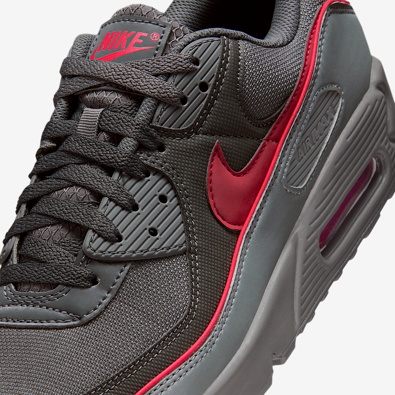 Nike Air Max sneaker Iron Grey/Zwart/University Red