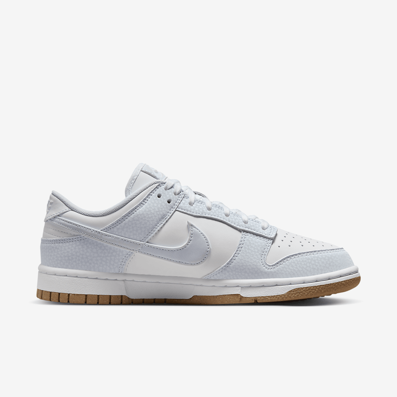 Nike Dunk Low sneaker Wit/Gum Light Brown/Football Grey